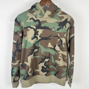 Jordan Youth XL Camo Hoodie Pullover Jumpman Sweatshirt Boys 13-15